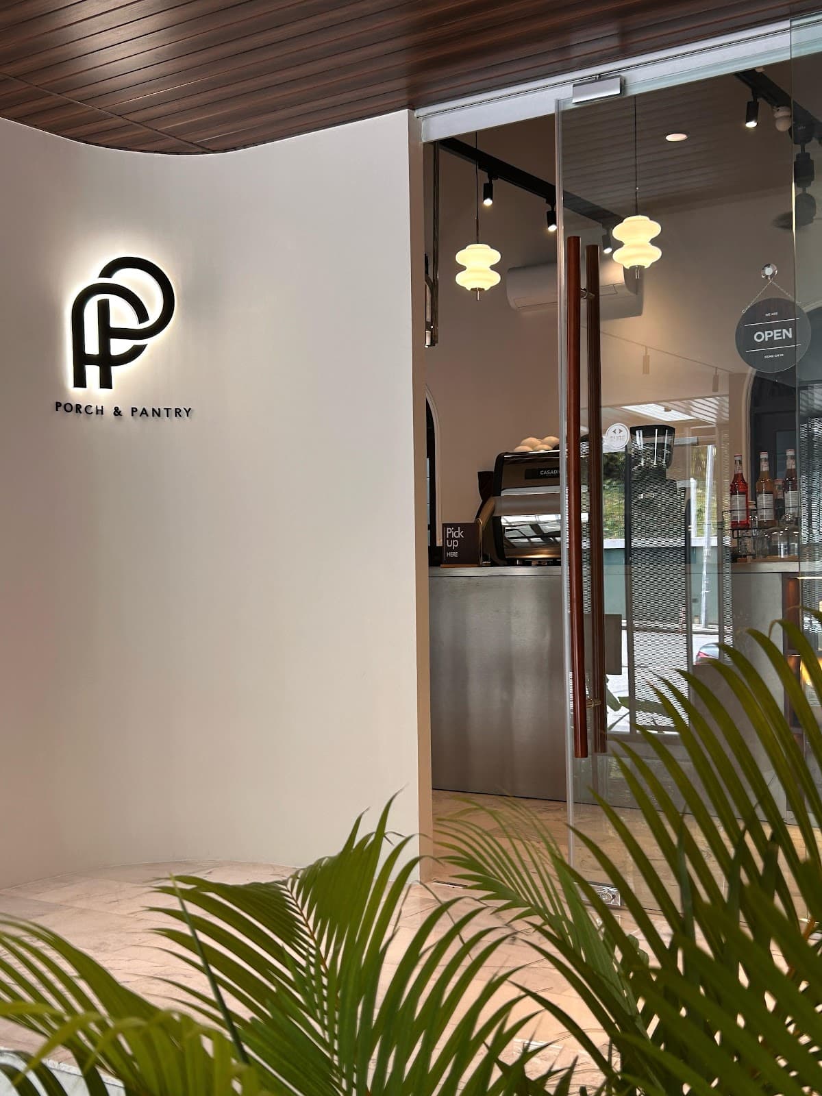 Porch image with Cafe logo